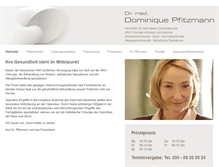 Tablet Screenshot of hno-pfitzmann.de